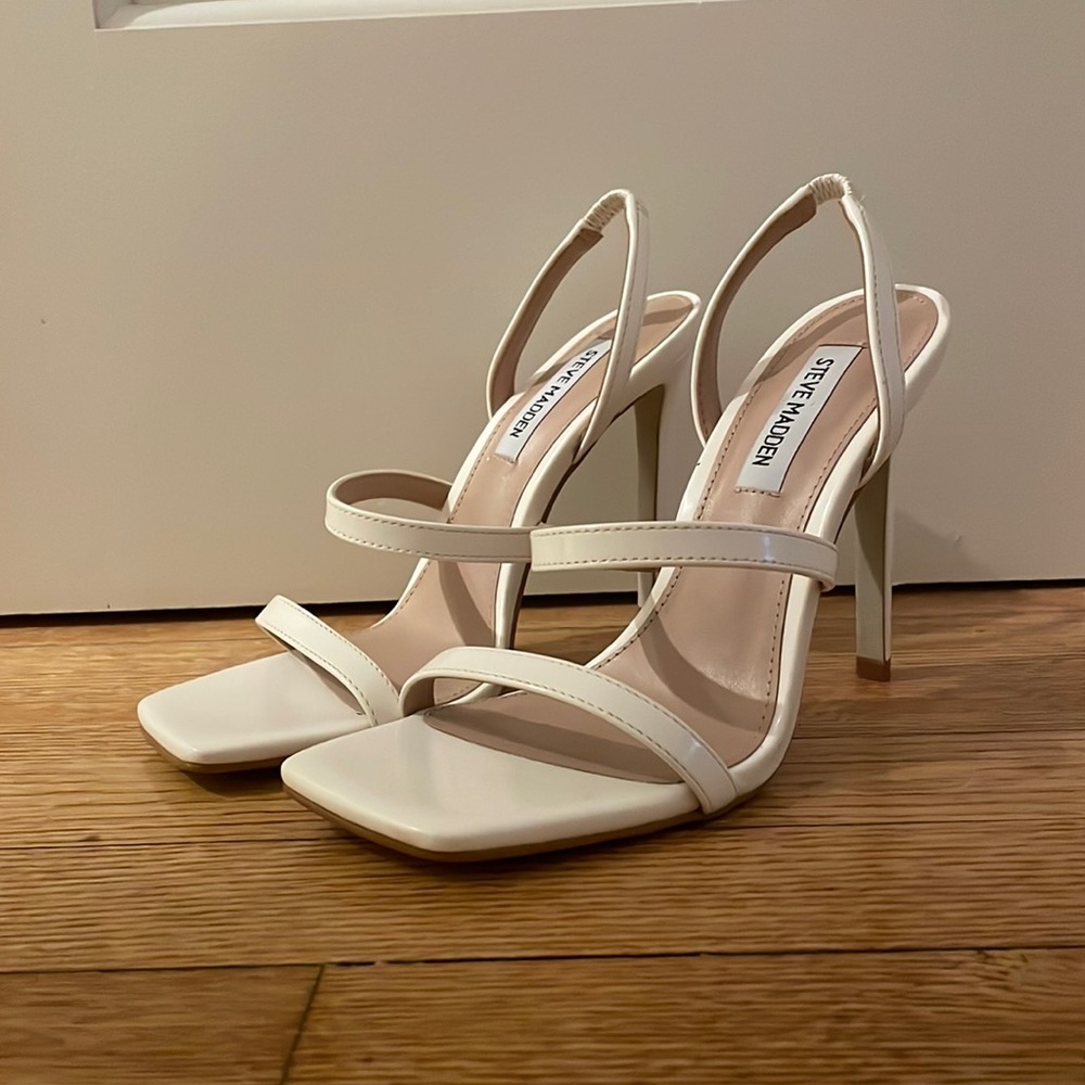 White Steve Madden Heels